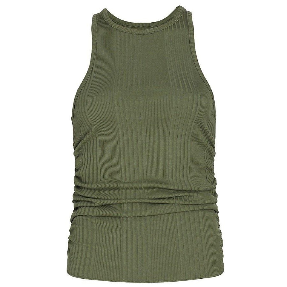 NWT NSF Nastasia Shirred Side Tank